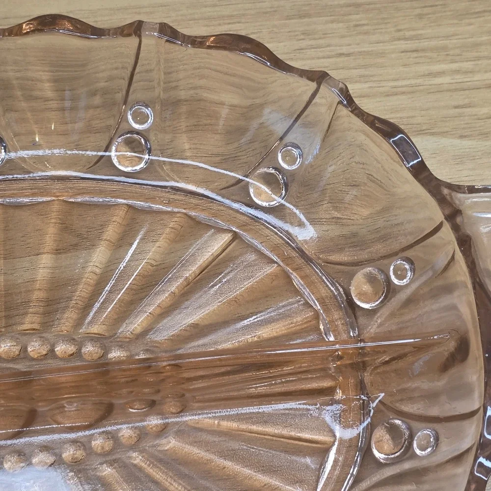 Anchor Hocking Pink Depression Glass Oyster & Pearl 12